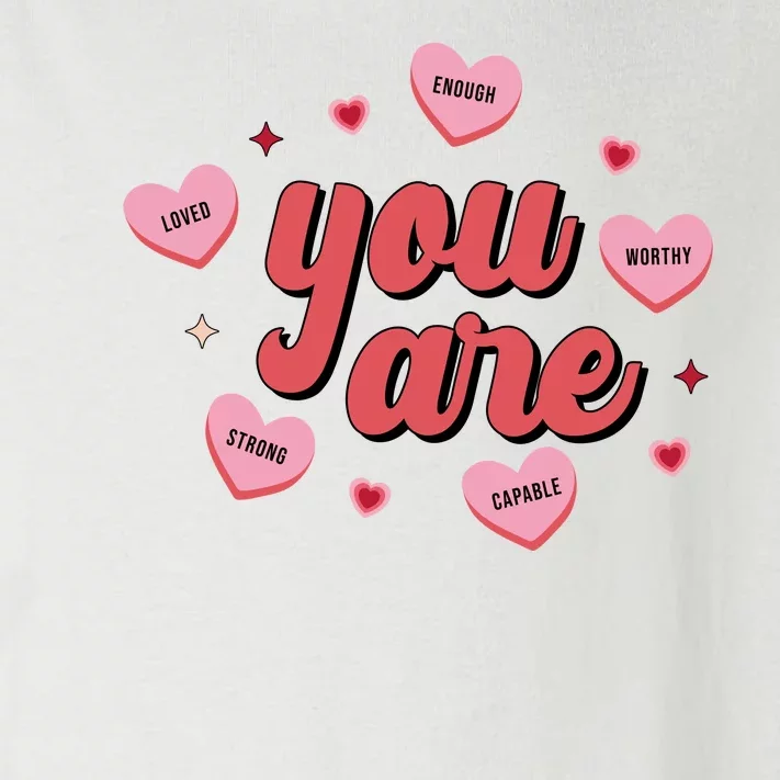 You Are Self Love Hearts Toddler Long Sleeve Shirt