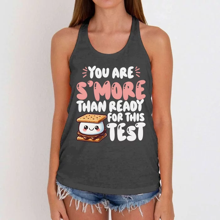 You Are SMore Than Ready For This Test Staar Testing Women's Knotted Racerback Tank