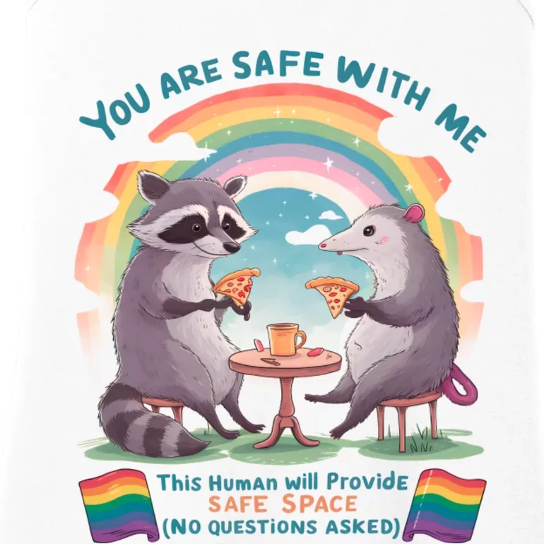 You Are Safe With Me Pride Month Lgbt Ladies Essential Tank