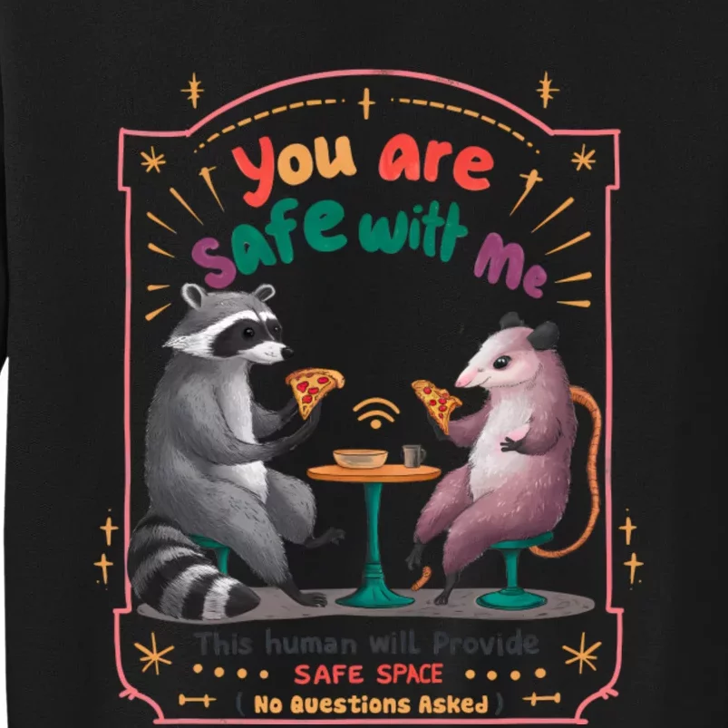 You Are Safe With Me Human Will Provide Safe Space Sweatshirt