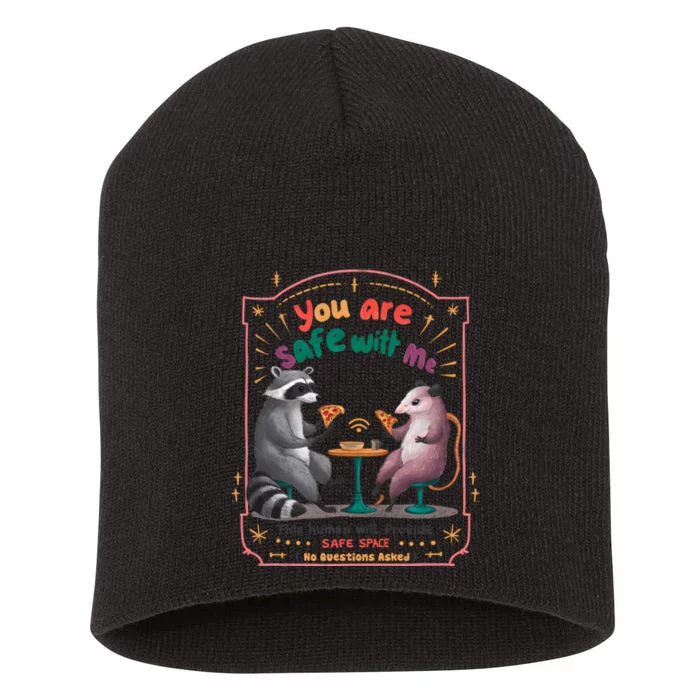 You Are Safe With Me Human Will Provide Safe Space Short Acrylic Beanie