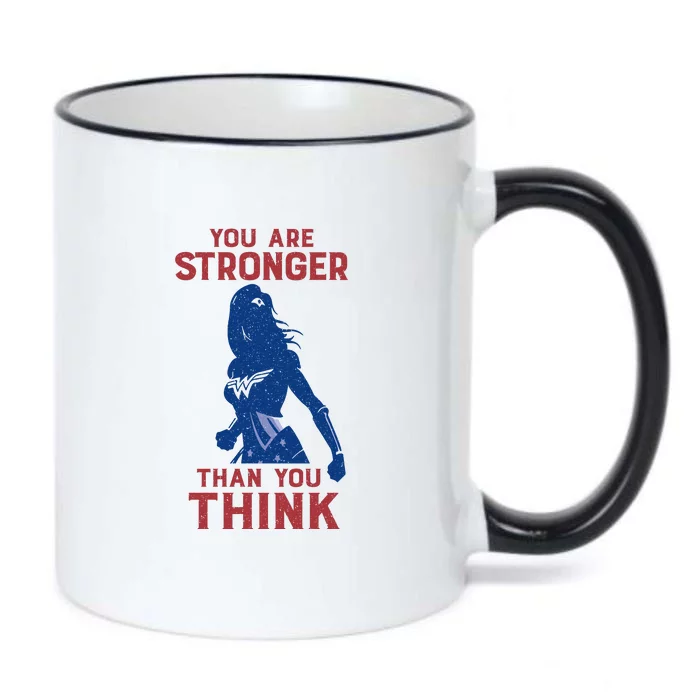 You Are Stronger Than You Think Black Color Changing Mug