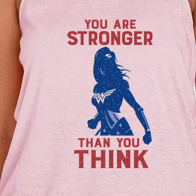 You Are Stronger Than You Think Women's Knotted Racerback Tank