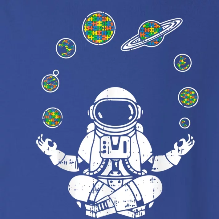 Yoga Astronaut Space Planets Autism Awareness Funny Gift For Mom Funny Gift Toddler Long Sleeve Shirt