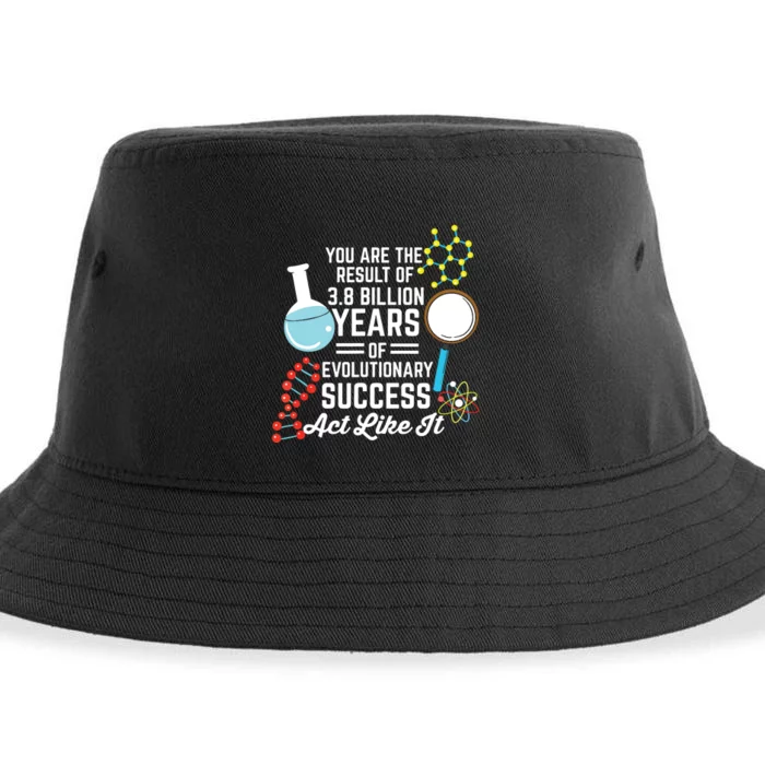 You Are The Result Of Evolutionary Successc Sustainable Bucket Hat