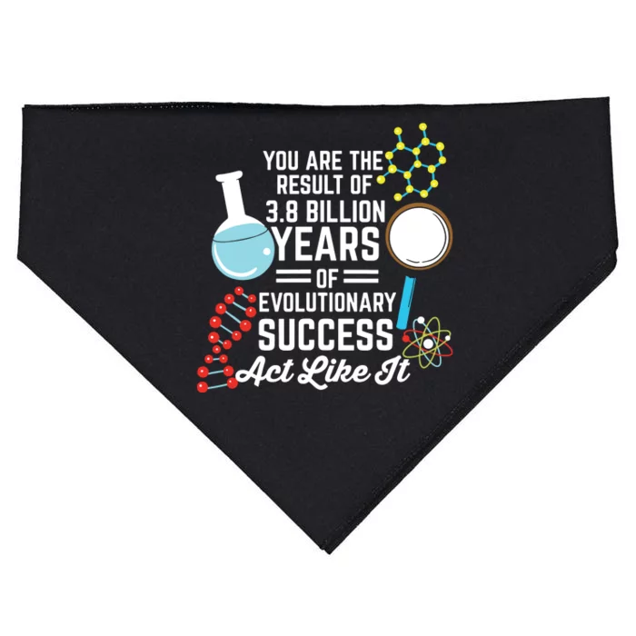 You Are The Result Of Evolutionary Successc USA-Made Doggie Bandana