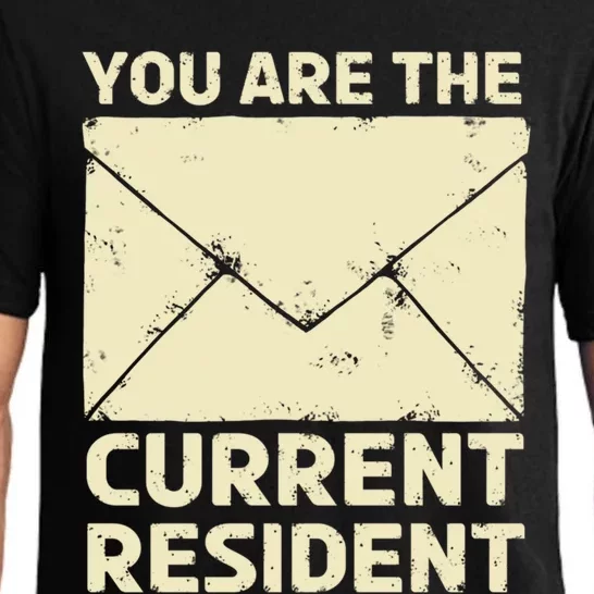 You Are The Current Resident Postal Worker Mail Job Post Meaningful Gift Pajama Set