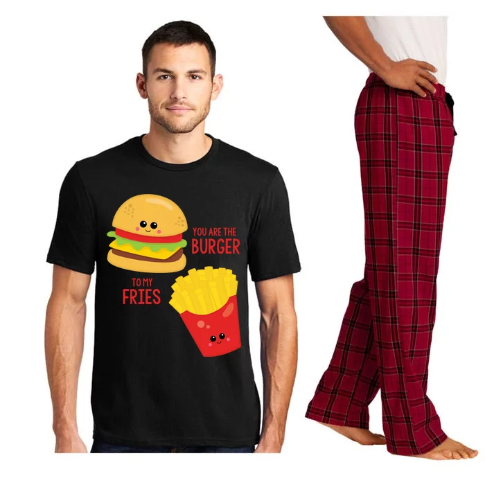 You Are The Burger To My Fries Best Friend Valentine's Day Gift Pajama Set