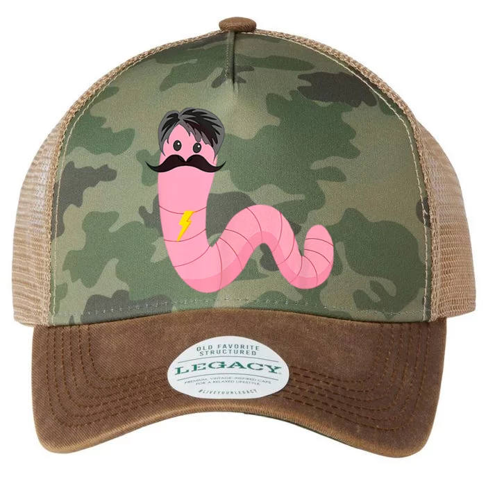 Youre A Worm With A Mustache Legacy Tie Dye Trucker Hat