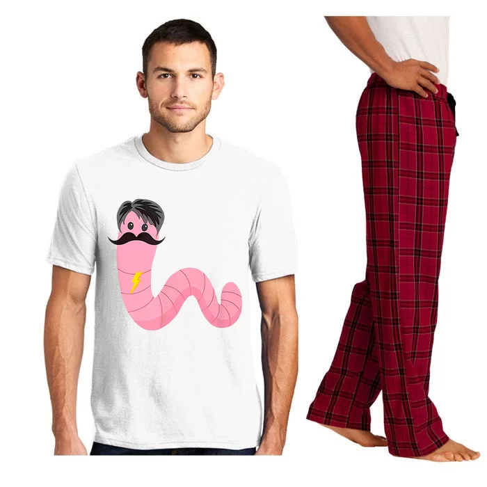 Youre A Worm With A Mustache Pajama Set