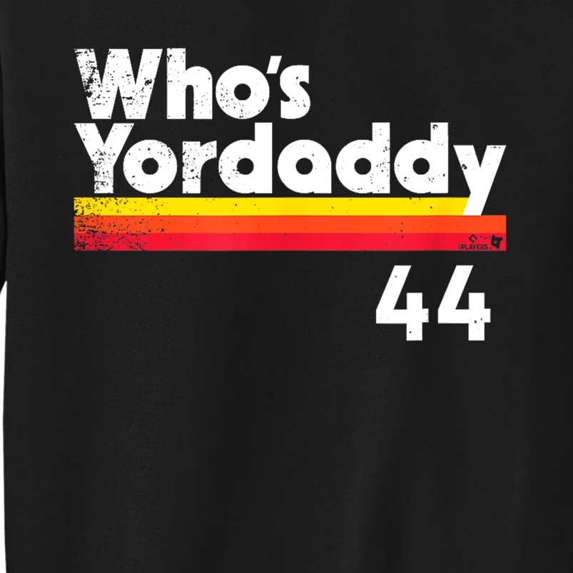 Yordan Alvarez WhoS Yordaddy Houston Baseball Tall Sweatshirt