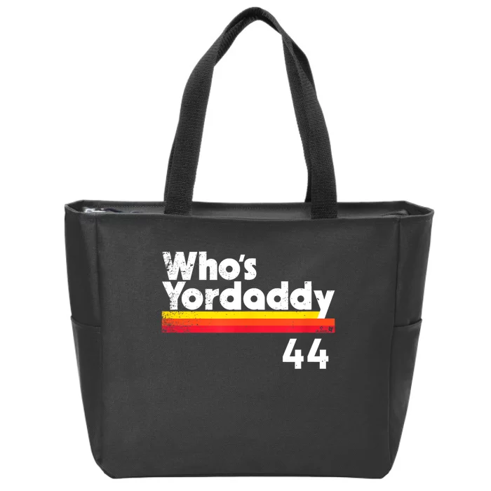 Yordan Alvarez WhoS Yordaddy Houston Baseball Zip Tote Bag