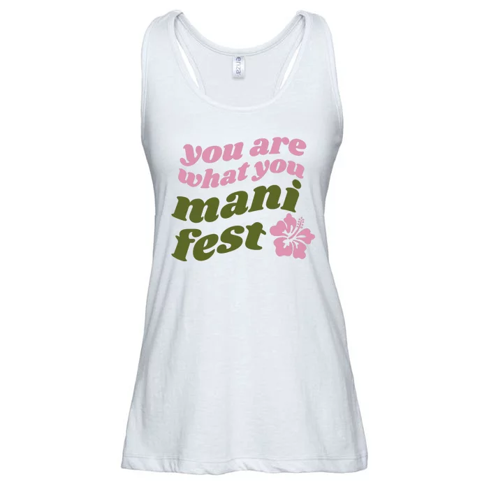 You Are What You Manifest Ladies Essential Flowy Tank