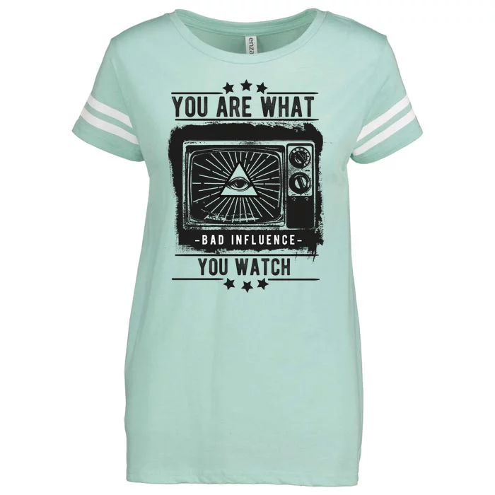 You Are What You Watch Enza Ladies Jersey Football T-Shirt