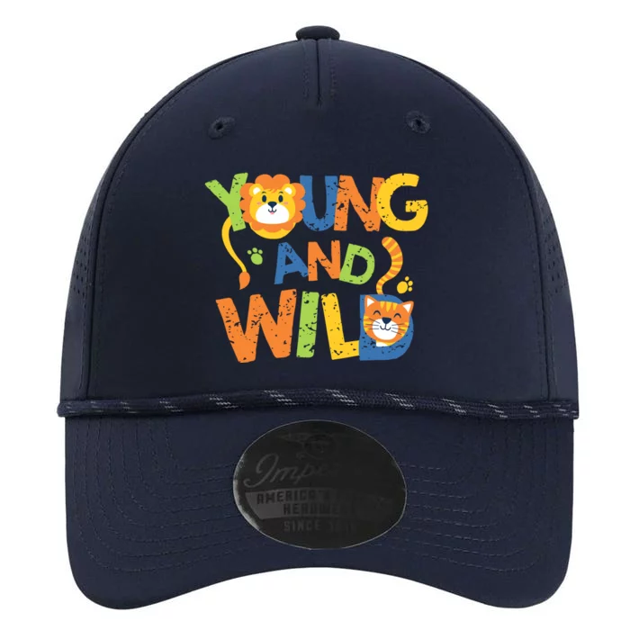 Young And Wild Typography Cute Animal Performance The Dyno Cap