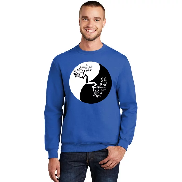 Yin And Yang Bonsai Tree Japan Buddha Zen Meditation Yoga Funny Gift Tall Sweatshirt