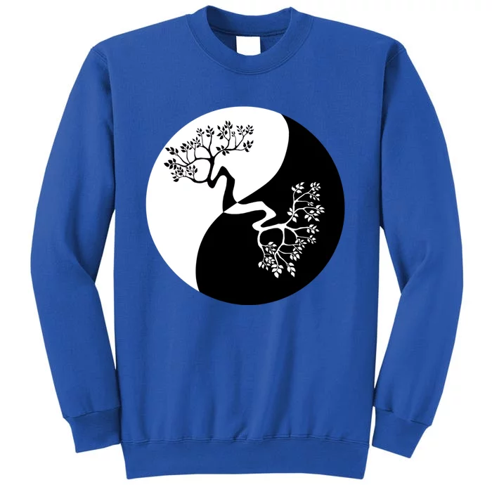 Yin And Yang Bonsai Tree Japan Buddha Zen Meditation Yoga Funny Gift Tall Sweatshirt