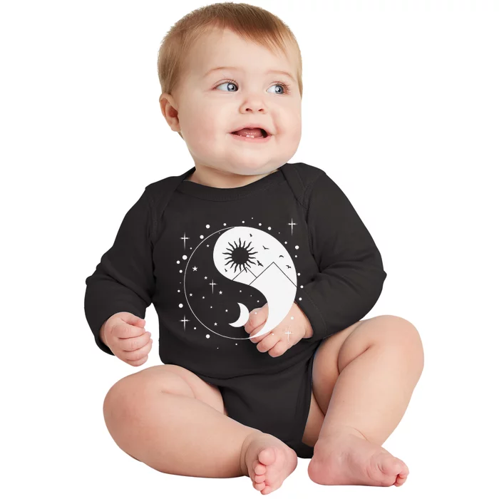 Yin and Yang Baby Long Sleeve Bodysuit