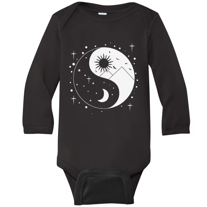 Yin and Yang Baby Long Sleeve Bodysuit