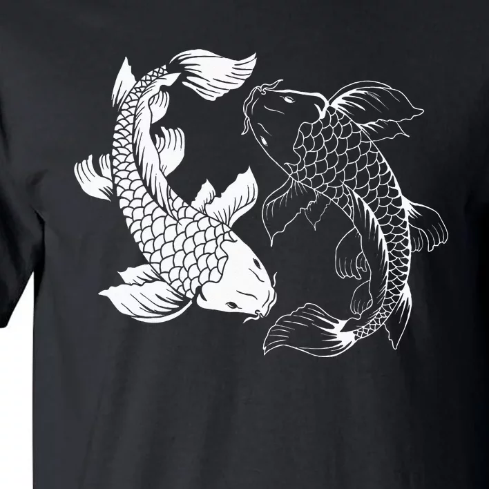 Yin And Yang Japanese Koi Fish Tall T-Shirt