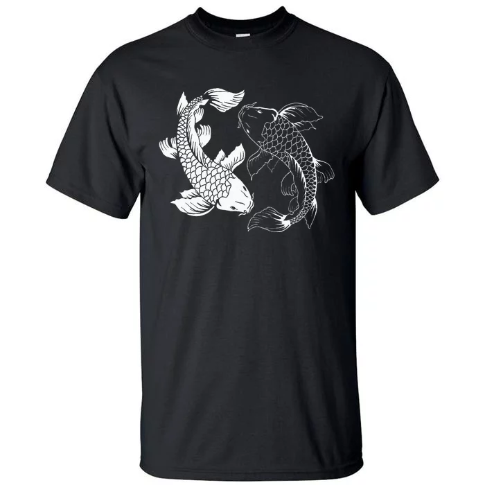 Yin And Yang Japanese Koi Fish Tall T-Shirt