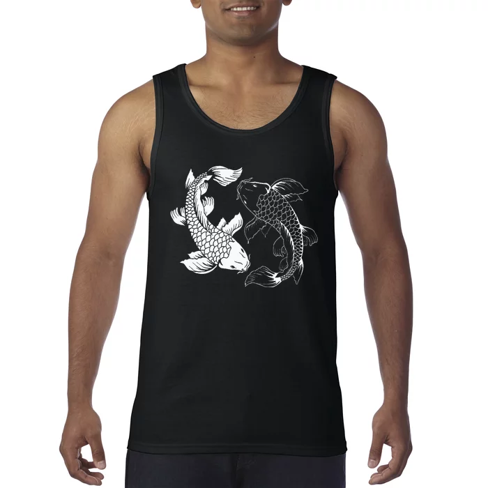 Yin And Yang Japanese Koi Fish Tank Top