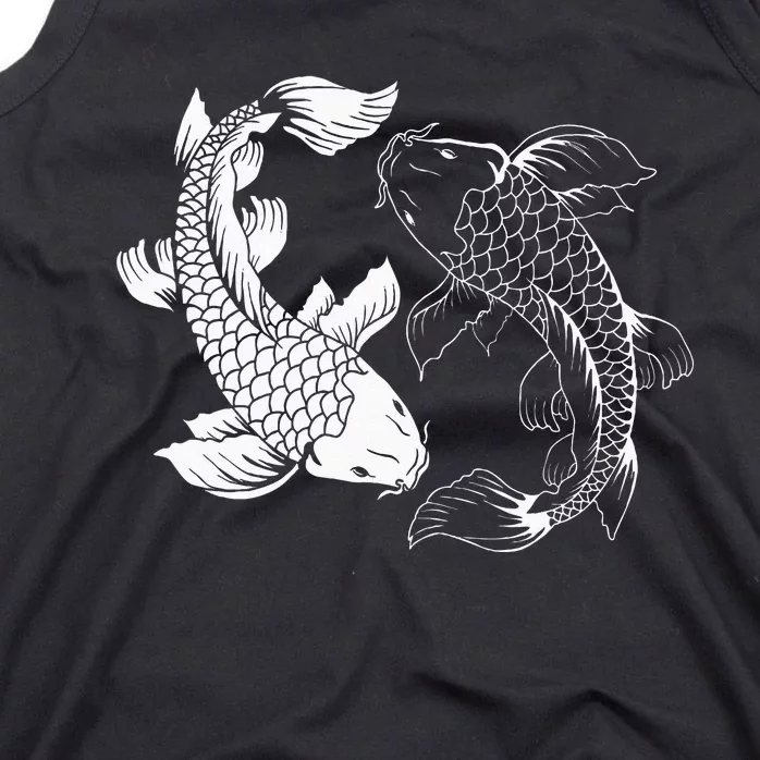 Yin And Yang Japanese Koi Fish Tank Top