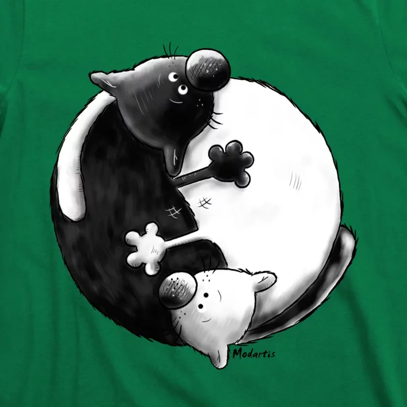 Yin And Yang Cats T-Shirt