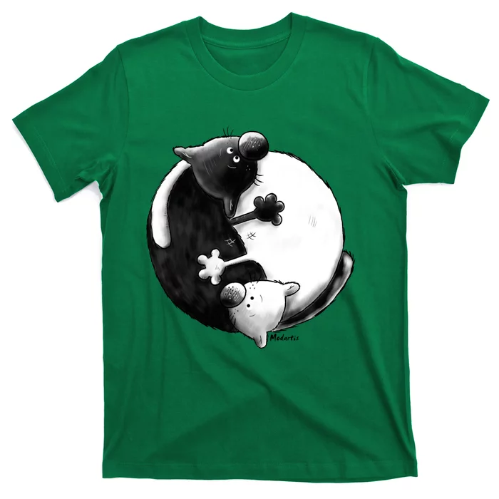 Yin And Yang Cats T-Shirt