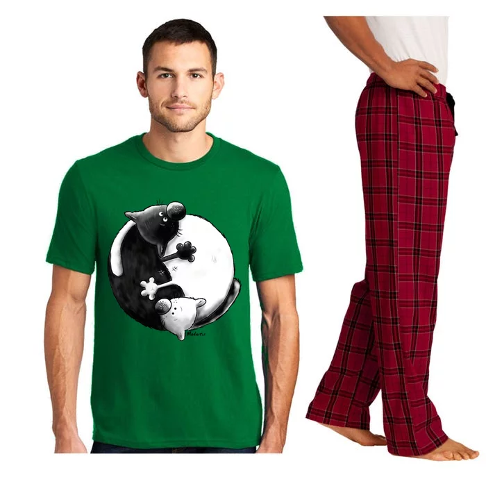 Yin And Yang Cats Pajama Set