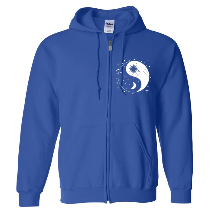 Yin And Yang Cool Gift Full Zip Hoodie