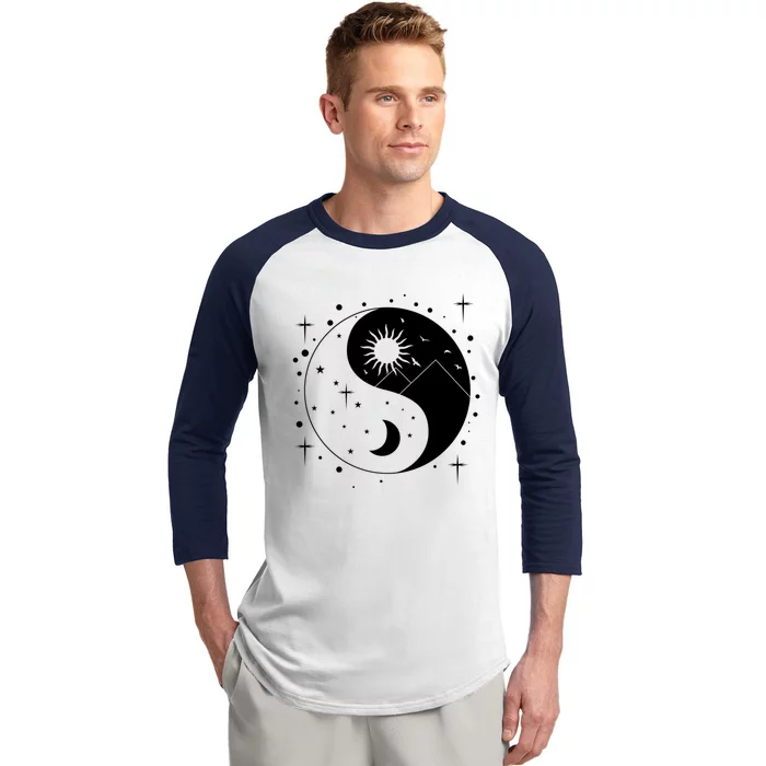 Yin And Yang Cool Gift Baseball Sleeve Shirt