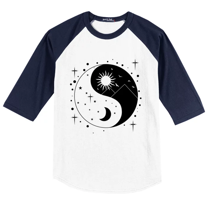 Yin And Yang Cool Gift Baseball Sleeve Shirt