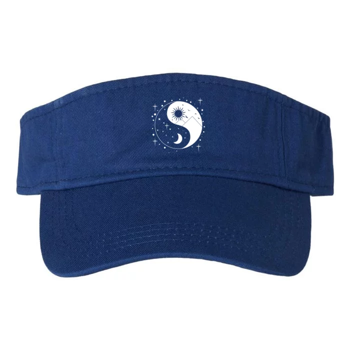 Yin And Yang Funny Gift Valucap Bio-Washed Visor