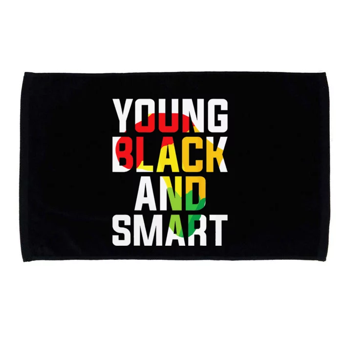 Young Black and Smart I Am The Strong African Queen Microfiber Hand Towel