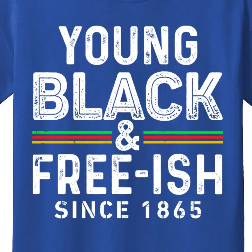 Young Black African Black History Month Freeish Meaningful Gift Kids T-Shirt