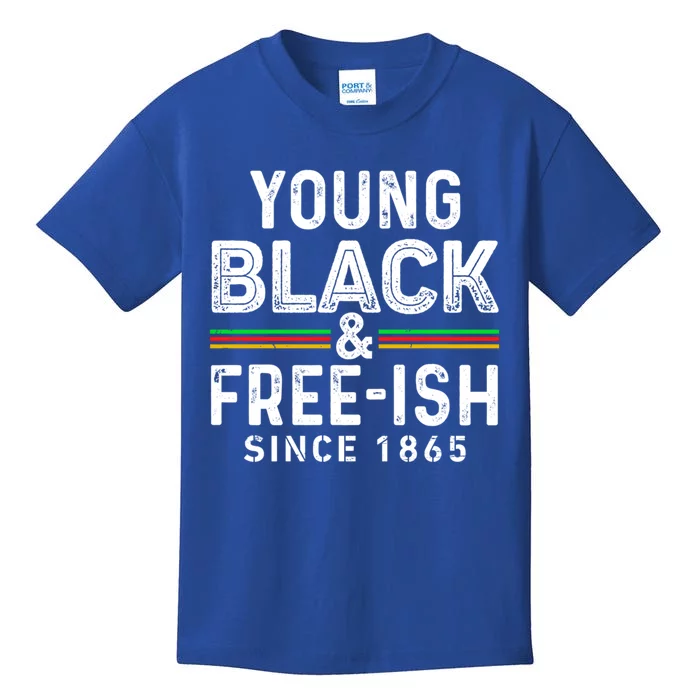 Young Black African Black History Month Freeish Meaningful Gift Kids T-Shirt