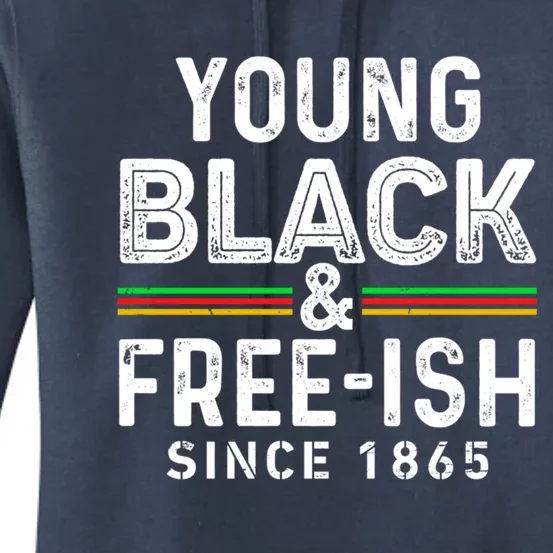 Young Black African Black History Month Freeish Meaningful Gift Women's Pullover Hoodie