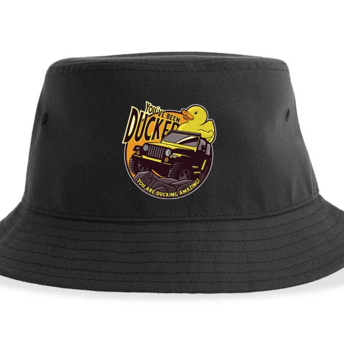 YouVe Been Ducked! Duck Off Road Vehicle Mallard Sustainable Bucket Hat