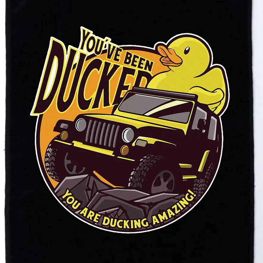 YouVe Been Ducked! Duck Off Road Vehicle Mallard Platinum Collection Golf Towel