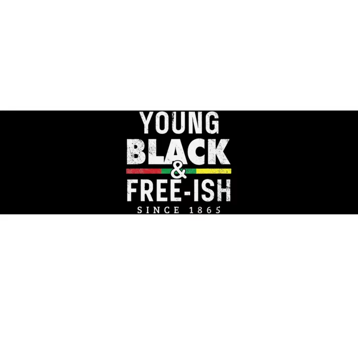 Young Black Freeish 1865 Juneteenth Bumper Sticker