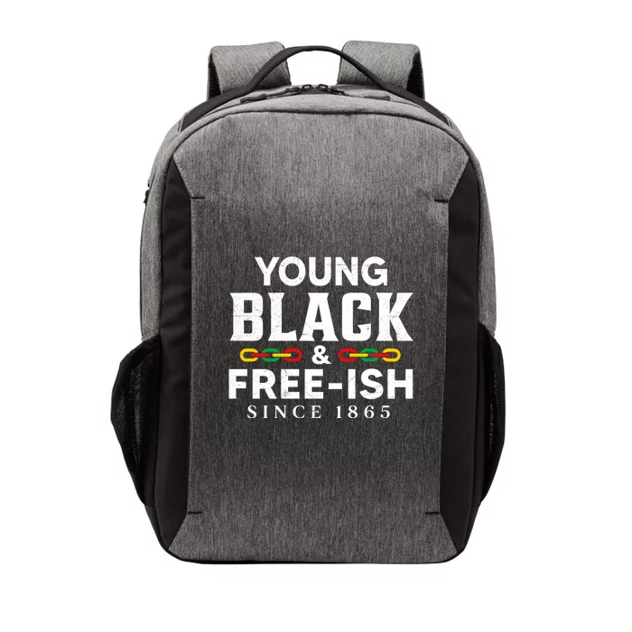 Young Black Freeish 1865 Juneteenth Independence Freedom Day Gift Vector Backpack