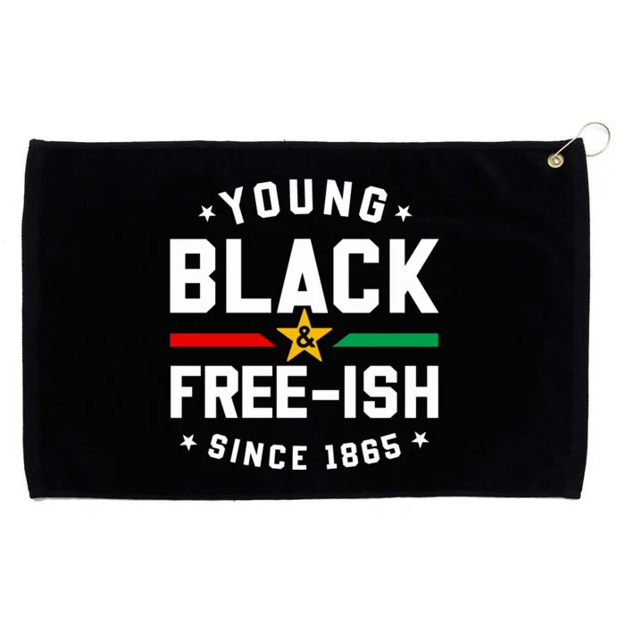 Young Black Freeish Since 1865 Grommeted Golf Towel