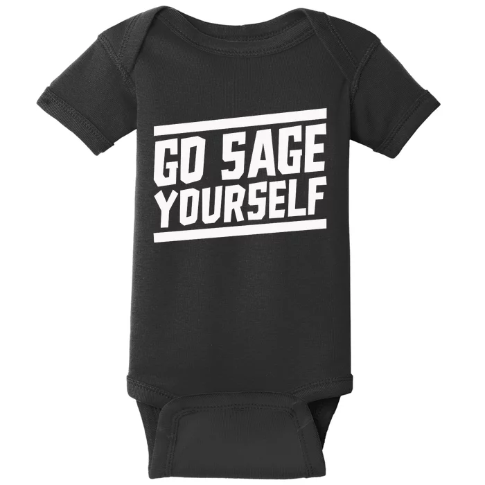 Yogi Bryan Go Sage Yourself Baby Bodysuit