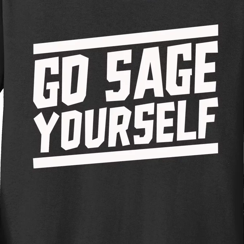 Yogi Bryan Go Sage Yourself Kids Long Sleeve Shirt