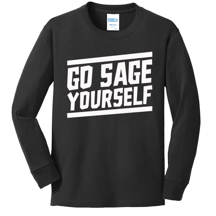 Yogi Bryan Go Sage Yourself Kids Long Sleeve Shirt