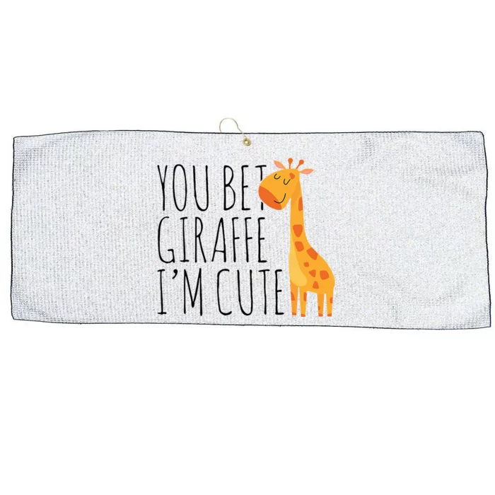 You Bet Giraffe IM Cute New Baby Funny Baby Large Microfiber Waffle Golf Towel