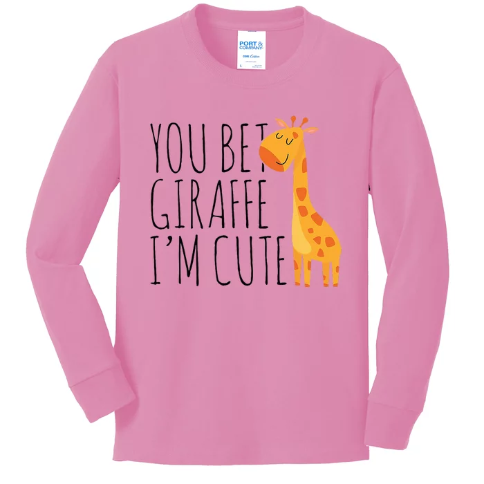 You Bet Giraffe IM Cute New Baby Funny Baby Kids Long Sleeve Shirt