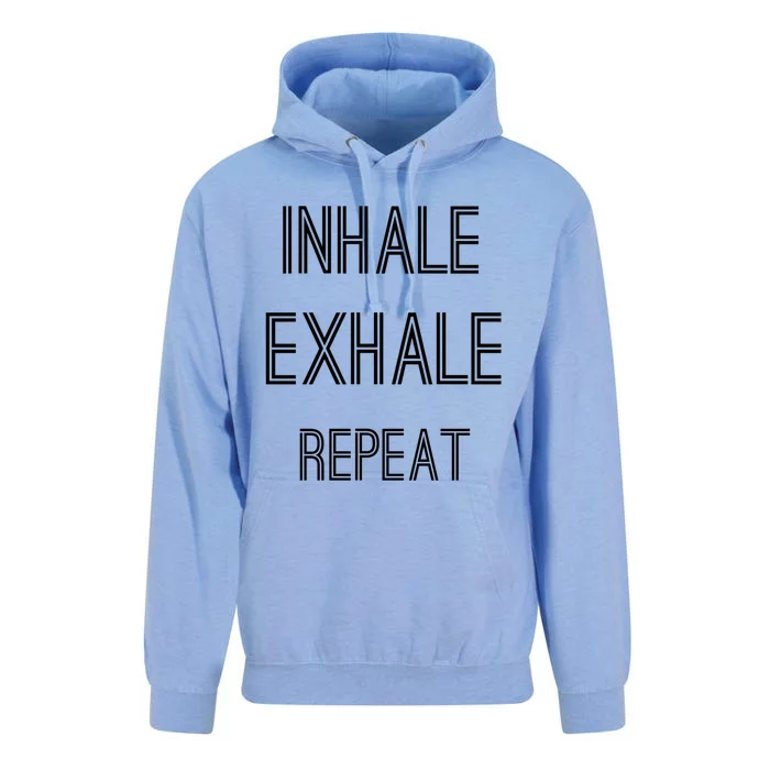 Yoga Breathing Inhale Exhale Repeat Gift Unisex Surf Hoodie