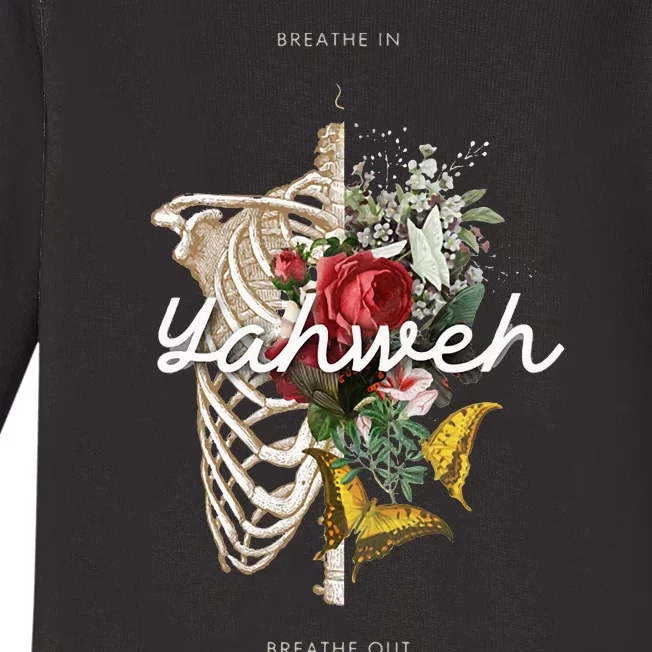 Yahweh Breathe In Breath Out Baby Long Sleeve Bodysuit